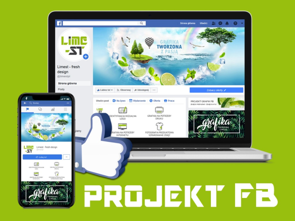Projekt graficzny na FB (zdjęcie profilowe i w tle)